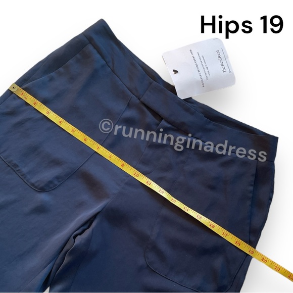 Rag & Bone Store Exclusive Flowy Cargo Cuffed Beach Pant In Navy Blue Size 4 - Picture 3 of 11